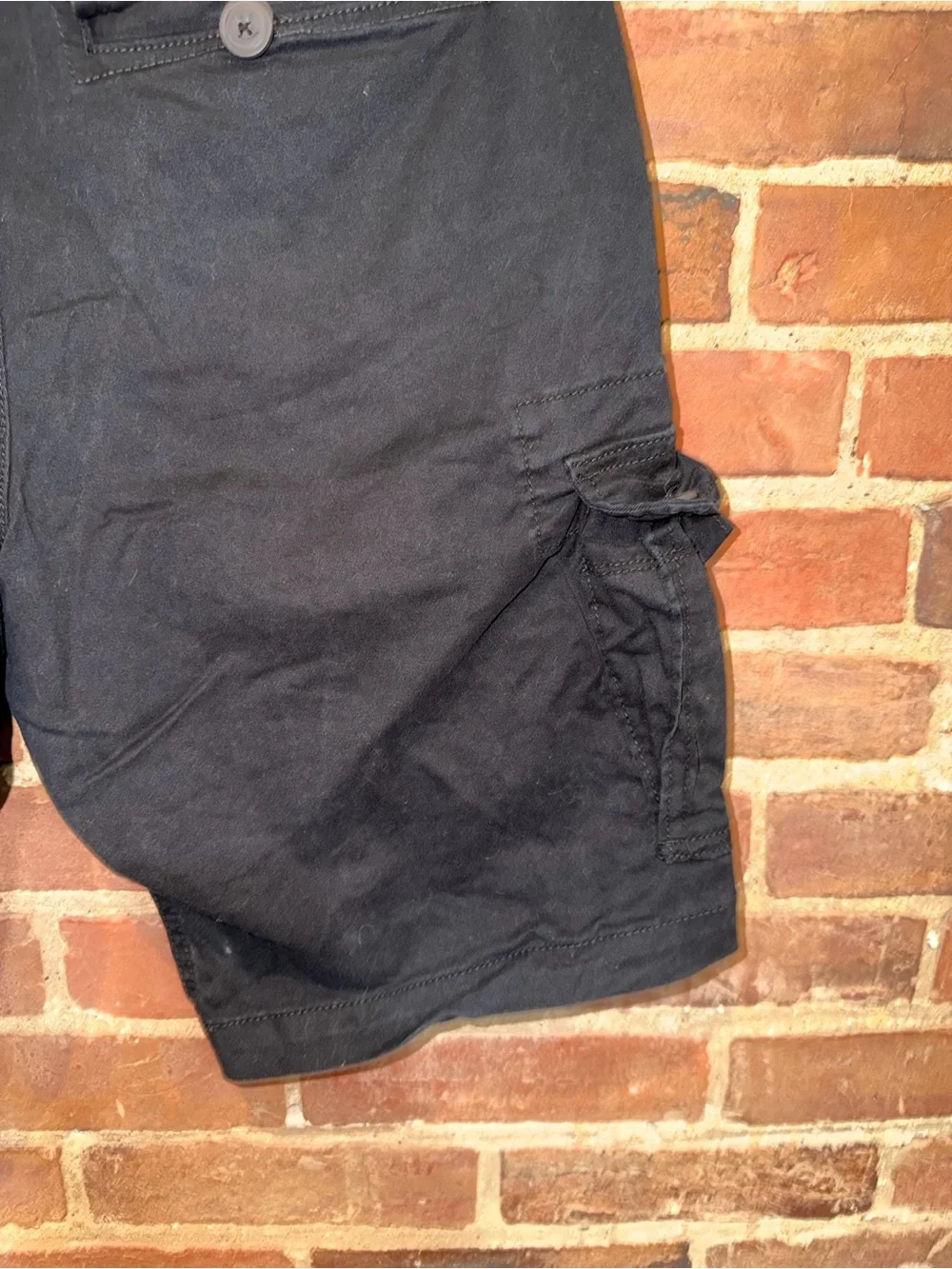 Men's Aero Black Cargo Shorts - Classic Utility Style Y2K Sz 30